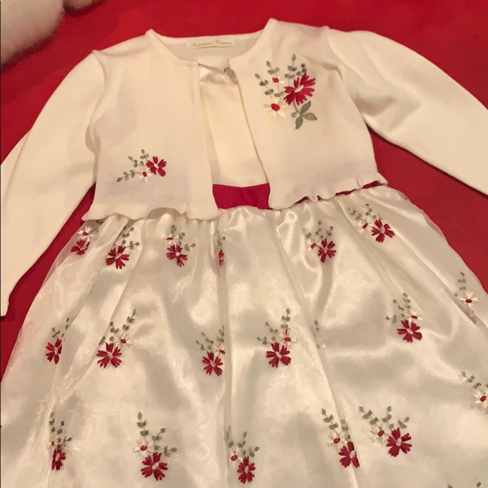 Christmas dress with a dressy sweater